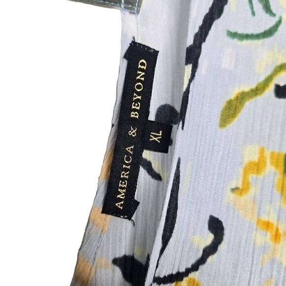 America & Beyond Boho Floral Kimono Cover Up Size XL - Picture 7 of 8